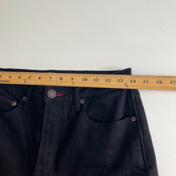 Tobacco Motorwear Co Black Denim Lined Straight Leg Cushioned Jeans Mens 28 x 32 - Picture 8 of 12